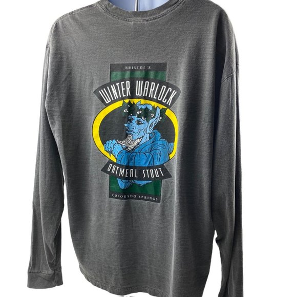 Winter Warlock Oatmeal Stout Brewery Long Sleeve Tee Men's size 2XL - Picture 1 of 6
